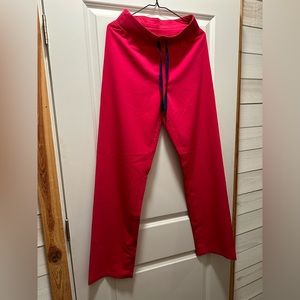FIGS Livingston pants size SMALL TALL shocking pink